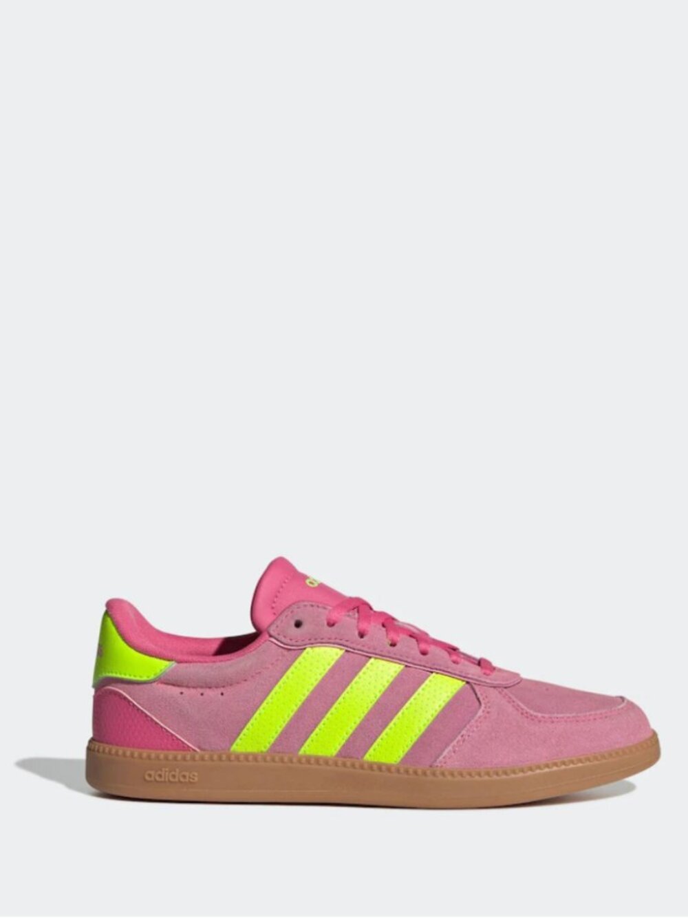 New! Adidas Breaknet Sleek Sneakers Pulse Magenta Lucid Lemon | Size 7.5